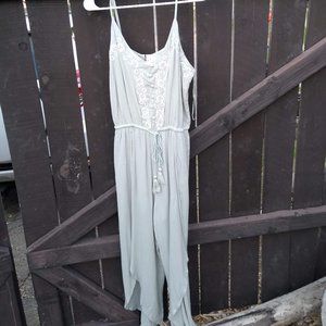 "NWT Lost and Wonder Sage Green Romper Sz L